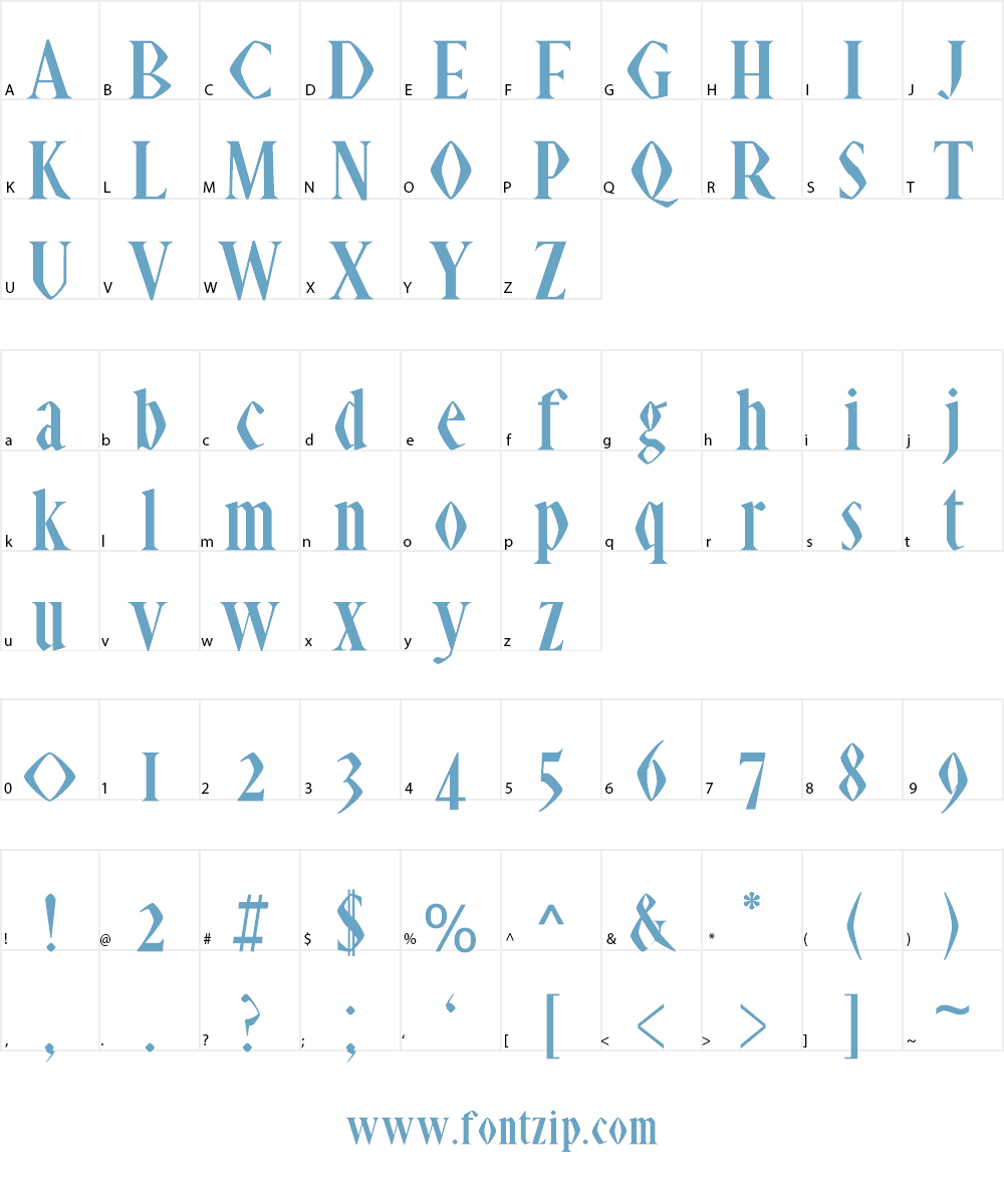 Abell Black Font Character